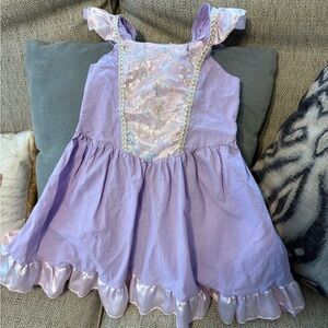 Rapunzel inspired Lavender Ruffled Dress with Sequin Details